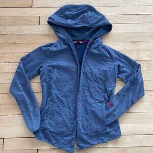 The North Face Blue Cardigan Sweater Open Hooded Women’s S Gorpcore Spring Coat